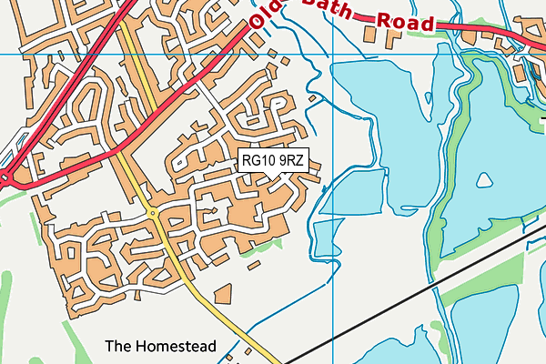 RG10 9RZ map - OS VectorMap District (Ordnance Survey)
