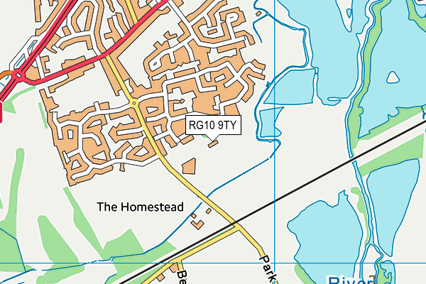 RG10 9TY map - OS VectorMap District (Ordnance Survey)