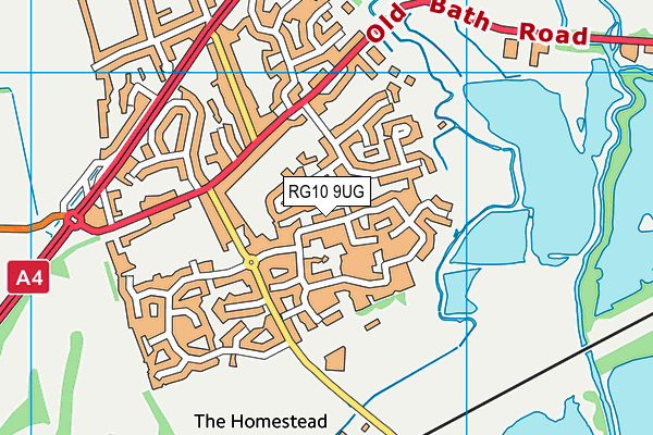 RG10 9UG map - OS VectorMap District (Ordnance Survey)
