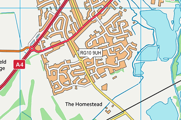 RG10 9UH map - OS VectorMap District (Ordnance Survey)