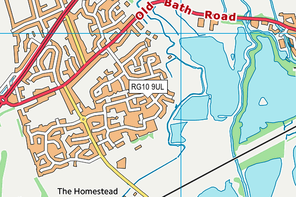 RG10 9UL map - OS VectorMap District (Ordnance Survey)