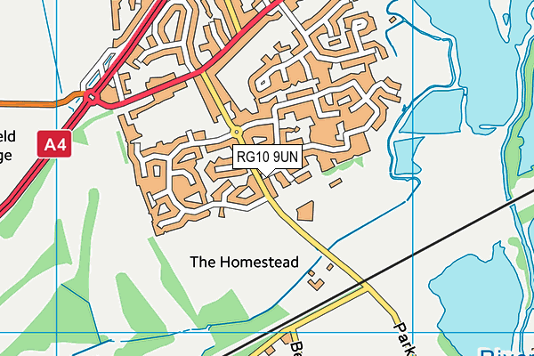 RG10 9UN map - OS VectorMap District (Ordnance Survey)