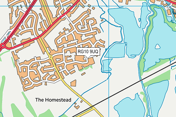 RG10 9UQ map - OS VectorMap District (Ordnance Survey)