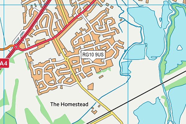 RG10 9US map - OS VectorMap District (Ordnance Survey)