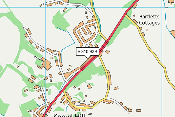 Knowl Hill Village Hall map (RG10 9XB) - OS VectorMap District (Ordnance Survey)
