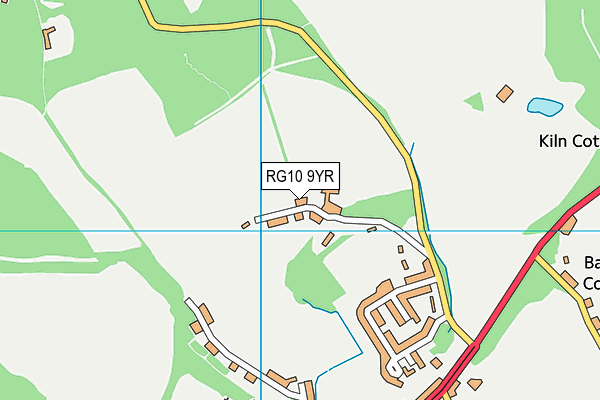 RG10 9YR map - OS VectorMap District (Ordnance Survey)