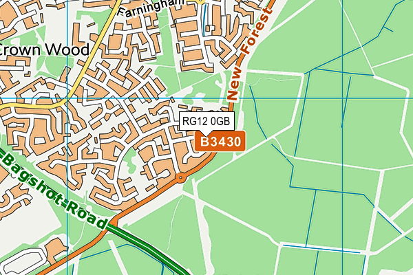 RG12 0GB map - OS VectorMap District (Ordnance Survey)