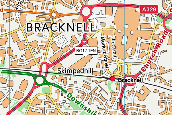 RG12 1EN map - OS VectorMap District (Ordnance Survey)