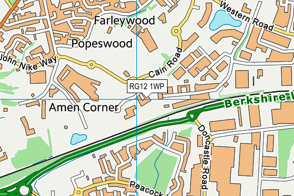 RG12 1WP map - OS VectorMap District (Ordnance Survey)