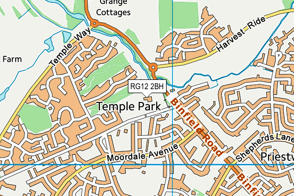 Jocks Lane Recreation Ground map (RG12 2BH) - OS VectorMap District (Ordnance Survey)