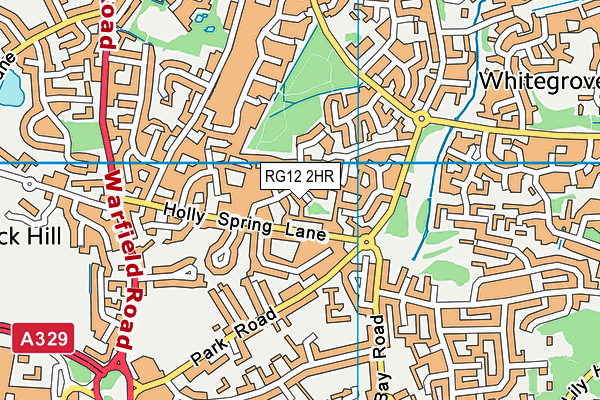 RG12 2HR map - OS VectorMap District (Ordnance Survey)