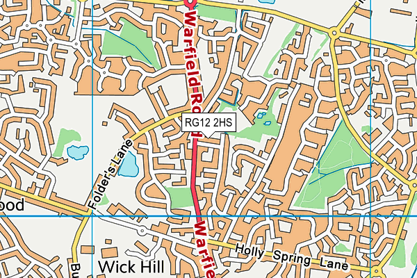 RG12 2HS map - OS VectorMap District (Ordnance Survey)