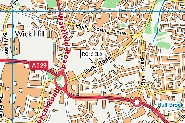 RG12 2LX map - OS VectorMap District (Ordnance Survey)