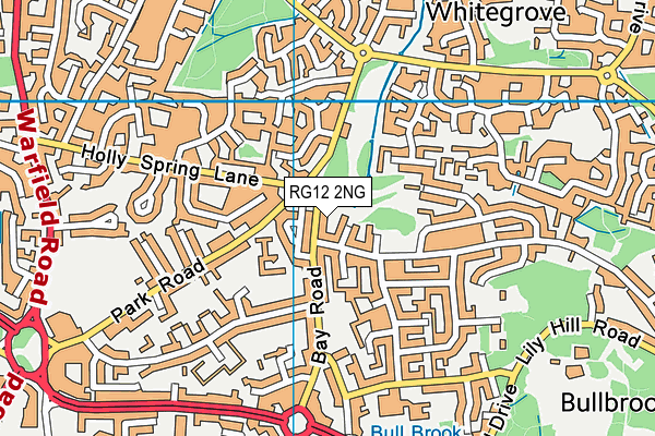 RG12 2NG map - OS VectorMap District (Ordnance Survey)