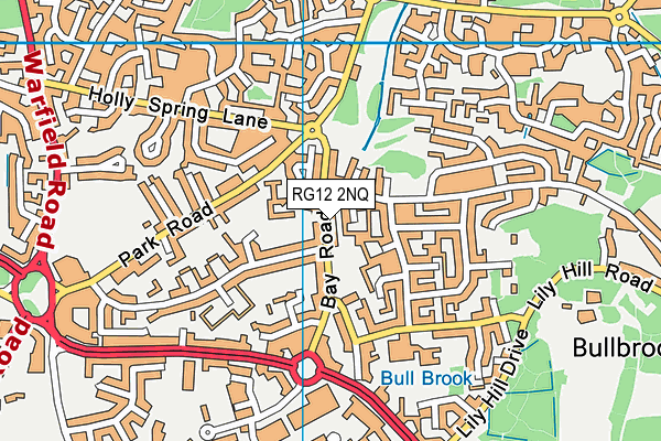 RG12 2NQ map - OS VectorMap District (Ordnance Survey)