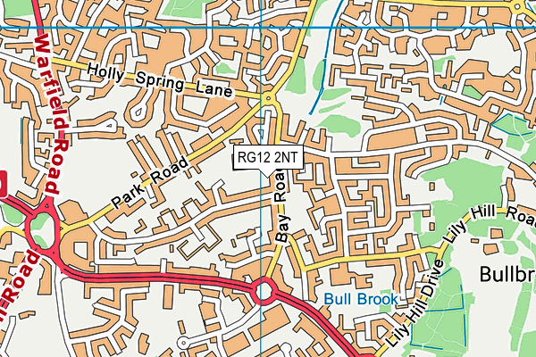 RG12 2NT map - OS VectorMap District (Ordnance Survey)