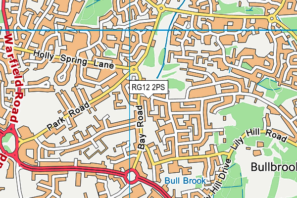 RG12 2PS map - OS VectorMap District (Ordnance Survey)