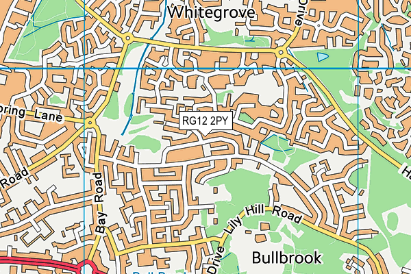 RG12 2PY map - OS VectorMap District (Ordnance Survey)