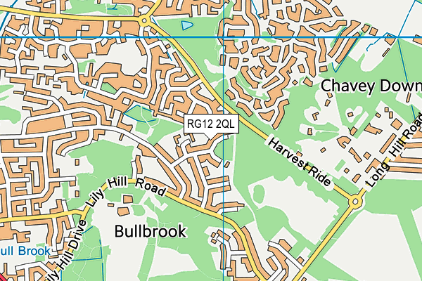 RG12 2QL map - OS VectorMap District (Ordnance Survey)