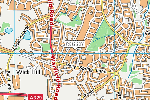 RG12 2QY map - OS VectorMap District (Ordnance Survey)