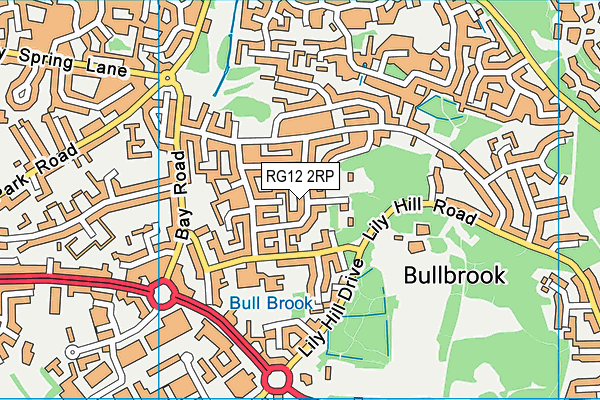 RG12 2RP map - OS VectorMap District (Ordnance Survey)