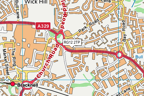 RG12 2TP map - OS VectorMap District (Ordnance Survey)