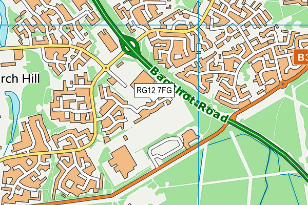 RG12 7FG map - OS VectorMap District (Ordnance Survey)