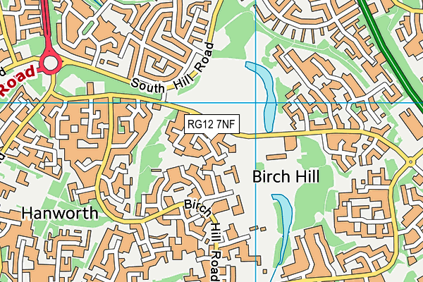 RG12 7NF map - OS VectorMap District (Ordnance Survey)