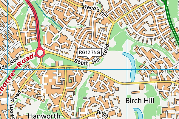 RG12 7NG map - OS VectorMap District (Ordnance Survey)