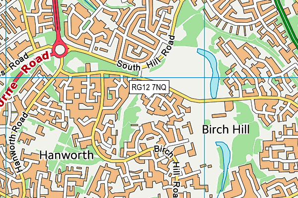 RG12 7NQ map - OS VectorMap District (Ordnance Survey)