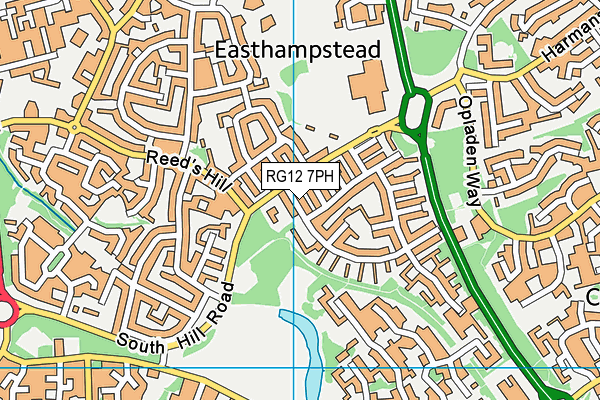 RG12 7PH map - OS VectorMap District (Ordnance Survey)