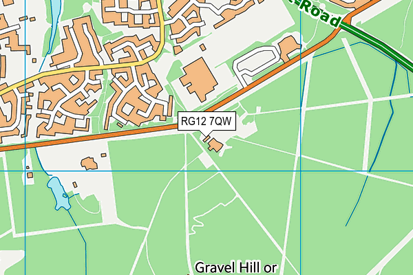 Swinley Forest  map (RG12 7QW) - OS VectorMap District (Ordnance Survey)