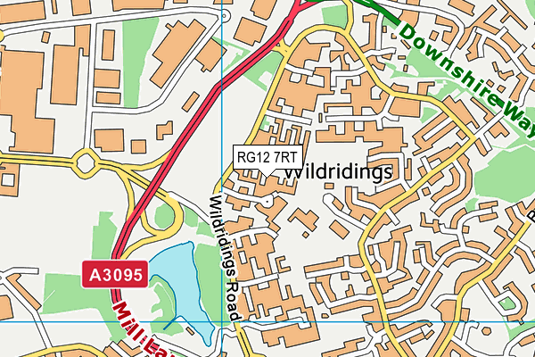 RG12 7RT map - OS VectorMap District (Ordnance Survey)