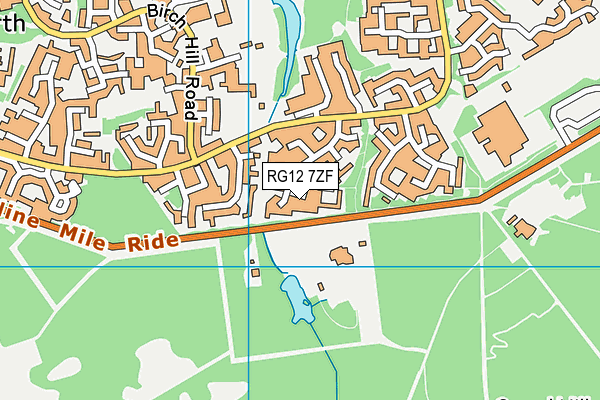 RG12 7ZF map - OS VectorMap District (Ordnance Survey)