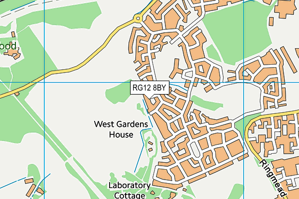 RG12 8BY map - OS VectorMap District (Ordnance Survey)