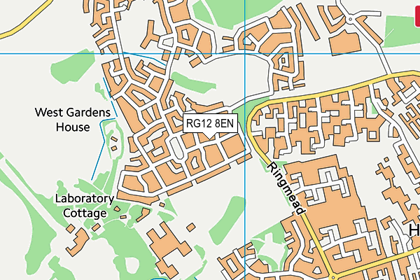 RG12 8EN map - OS VectorMap District (Ordnance Survey)