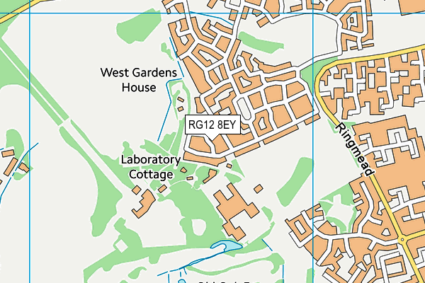 RG12 8EY map - OS VectorMap District (Ordnance Survey)