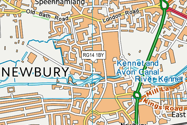 RG14 1BY map - OS VectorMap District (Ordnance Survey)