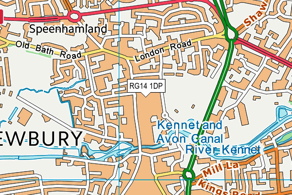 RG14 1DP map - OS VectorMap District (Ordnance Survey)