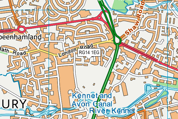 RG14 1EG map - OS VectorMap District (Ordnance Survey)