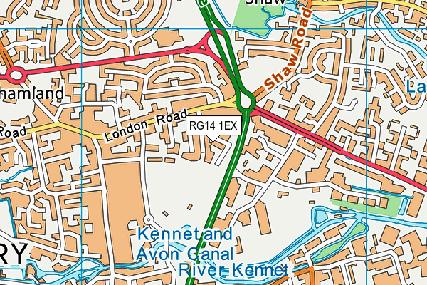 RG14 1EX map - OS VectorMap District (Ordnance Survey)