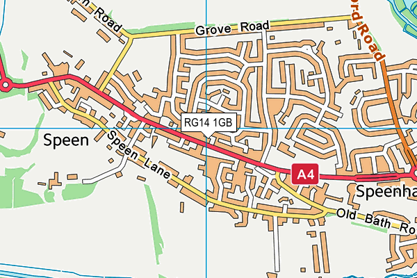 RG14 1GB map - OS VectorMap District (Ordnance Survey)