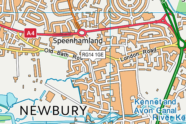 RG14 1GE map - OS VectorMap District (Ordnance Survey)