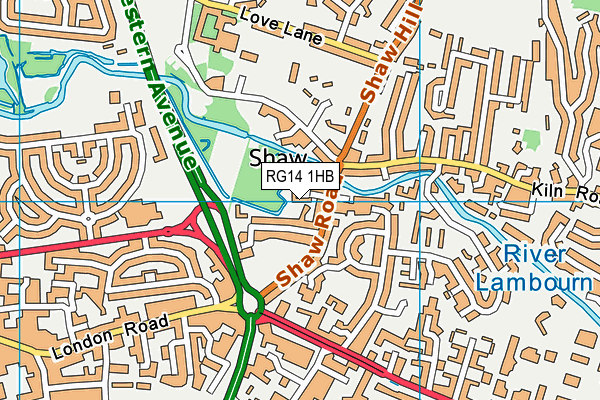 RG14 1HB map - OS VectorMap District (Ordnance Survey)