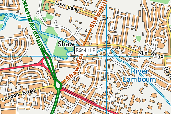 RG14 1HP map - OS VectorMap District (Ordnance Survey)