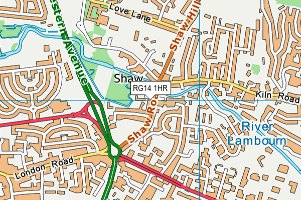 RG14 1HR map - OS VectorMap District (Ordnance Survey)
