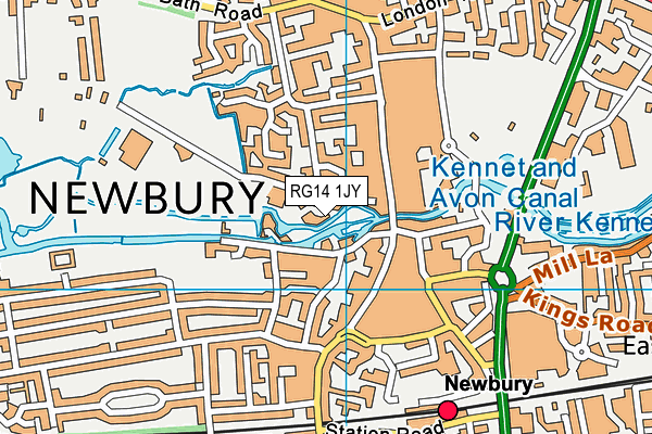 RG14 1JY map - OS VectorMap District (Ordnance Survey)