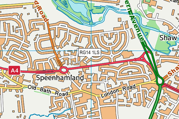 RG14 1LS map - OS VectorMap District (Ordnance Survey)