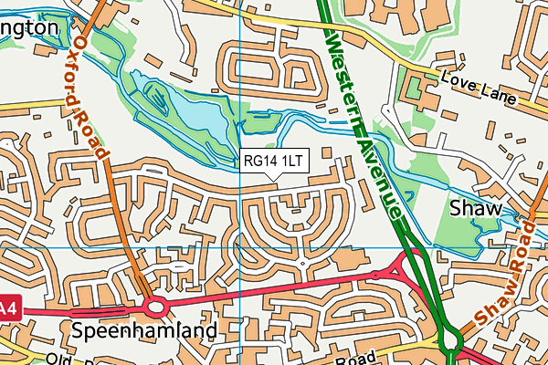 RG14 1LT map - OS VectorMap District (Ordnance Survey)