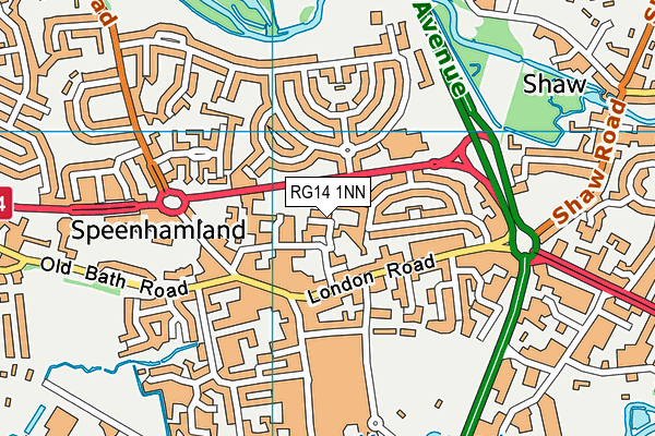 RG14 1NN map - OS VectorMap District (Ordnance Survey)
